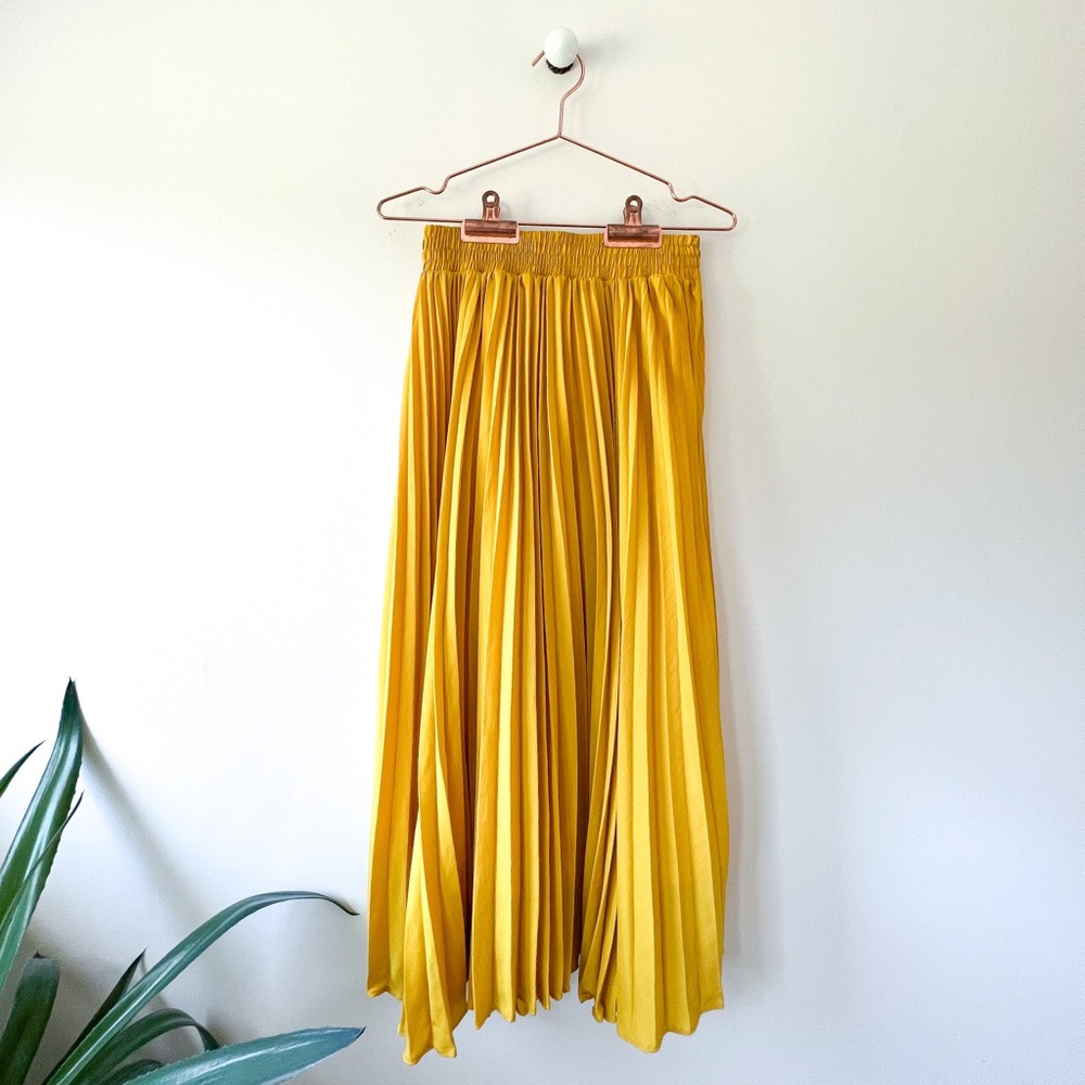 Endless Rose Mustard Yellow Maxi Skirt Long Gem